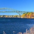 Piscataqua River Bridge Photograph by Steve Brown Piscataqua River Bridge Photograph by Steve Brown