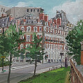 Plein air painting 162 south western house Southampton by Martin Davey