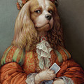 Pokerdog Cavalier Pastel by Kurt Wenner Pokerdog Cavalier Pastel by Kurt Wenner