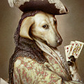 Pokerdog Greyhound Pastel by Kurt Wenner Pokerdog Greyhound Pastel by Kurt Wenner