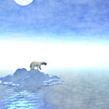 Polar Bear On Iceberg Digital Art by Phil Perkins Polar Bear On Iceberg Digital Art by Phil Perkins
