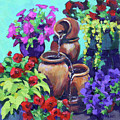 Porch Garden Painting by Karen Ilari Porch Garden Painting by Karen Ilari
