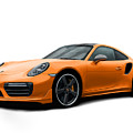 Porsche 911 991 Turbo S Digitally Drawn - Orange Digital Art by Moospeed Art Porsche 911 991 Turbo S Digitally Drawn - Orange Digital Art by Moospeed Art