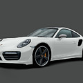 Porsche 911 991 Turbo S Digitally Drawn - White Digital Art by Moospeed Art Porsche 911 991 Turbo S Digitally Drawn - White Digital Art by Moospeed Art
