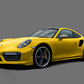 Porsche 911 991 Turbo S Digitally Drawn - Yellow Digital Art by Moospeed Art Porsche 911 991 Turbo S Digitally Drawn - Yellow Digital Art by Moospeed Art
