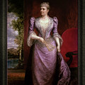 Portrait of Caroline Scott Harrison by Daniel Huntington Classical Art Old Masters Reproduction Painting by Rolando Burbon Portrait of Caroline Scott Harrison by Daniel Huntington Classical Art Old Masters Reproduction Painting by Rolando Burbon