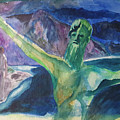 Poseidon Painting by Enrico Garff Poseidon Painting by Enrico Garff