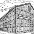 Poughkeepsie Underwear Factory Drawing by Richard Wambach Poughkeepsie Underwear Factory Drawing by Richard Wambach