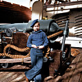 Powder monkey by gun of U.S.S. New Hampshire off Charleston, S.C.]