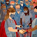 Power of Nursing Through Prayer Painting by Forrest Fortier Power of Nursing Through Prayer Painting by Forrest Fortier