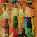 Preparing For Nightfall Painting by Ndabuko Ntuli Preparing For Nightfall Painting by Ndabuko Ntuli