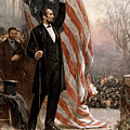 President Abraham Lincoln Giving A Speech Painting by War Is Hell Store President Abraham Lincoln Giving A Speech Painting by War Is Hell Store