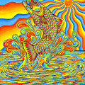 Psychedelic Rainbow Trout Fish Drawing by Rebecca Wang Psychedelic Rainbow Trout Fish Drawing by Rebecca Wang