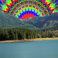Psychedelic Sunrise at Cottage Grove Lake Photograph by Ben Upham III