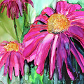 Purple Coneflower Painting by Julie Tibus Purple Coneflower Painting by Julie Tibus