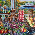 Quilting Around Chautauqua Painting by Diane Phalen Quilting Around Chautauqua Painting by Diane Phalen