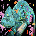 Chameleon - Painting by Uwe Fehrmann Chameleon - Painting by Uwe Fehrmann