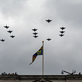 RAF 100 fly pass Photograph by Andrew Lalchan RAF 100 fly pass Photograph by Andrew Lalchan