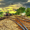Railroad Sunset Photograph by DB Hayes Railroad Sunset Photograph by DB Hayes