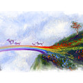 Rainbow Bridge Vibrant Painting by Stella Violano Rainbow Bridge Vibrant Painting by Stella Violano