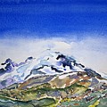 Rainier Panorama Painting by John Klobucher Rainier Panorama Painting by John Klobucher