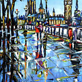 Rainy Autumn Day In London Painting by Mirek Kuzniar Rainy Autumn Day In London Painting by Mirek Kuzniar
