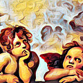 Raphael La Madonna di San Sisto - Raphael Sanzio hand-painted oil painting reproduction part of Sist Painting by Tony Rubino Raphael La Madonna di San Sisto - Raphael Sanzio hand-painted oil painting reproduction part of Sist Painting by Tony Rubino