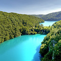 Travertine Dam Between Milanovac Gavanovac Lakes - Croatia Photograph by Paolo Signorini Travertine Dam Between Milanovac Gavanovac Lakes - Croatia Photograph by Paolo Signorini