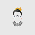 RBG Ruth Bader Ginsburg Drawing Painting by Tony Rubino RBG Ruth Bader Ginsburg Drawing Painting by Tony Rubino