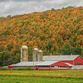 Red Barns in Autumn Photograph by Rod Best Red Barns in Autumn Photograph by Rod Best
