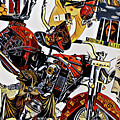 Red Biker Momma Mixed Media by Debra Amerson Red Biker Momma Mixed Media by Debra Amerson