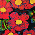 Red Bloom Painting by Anna Adams Red Bloom Painting by Anna Adams