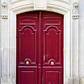 Red Door - Paris, France by Melanie Alexandra Price