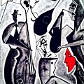 Red Faced Jazz Digital Art by Bodo Vespaciano Red Faced Jazz Digital Art by Bodo Vespaciano