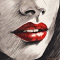 Red Lips Digital Art by Cindy's Creative Corner Red Lips Digital Art by Cindy's Creative Corner