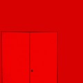 Red Storage Doors by Viva Anderson