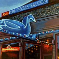 Reds Blue Goose Saloon Painting by Les Herman Reds Blue Goose Saloon Painting by Les Herman