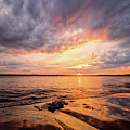 Reflect The Drama, Sunset At Fort Foster Park Photograph by Jeff Sinon Reflect The Drama, Sunset At Fort Foster Park Photograph by Jeff Sinon