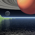 Reflections of Saturn Digital Art by Phil Perkins Reflections of Saturn Digital Art by Phil Perkins