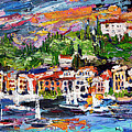 Regatta Italian Riviera Oil on Canvas by Ginette Callaway