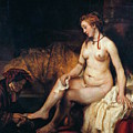 Rembrandt van Rijn - Bathsheba at Her Bath by Alexandra Arts