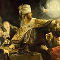 Rembrandt van Rijn - Belshazzar's feast by Alexandra Arts