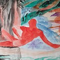 Resting Warrior Painting by Enrico Garff Resting Warrior Painting by Enrico Garff