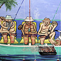 Retired Fisherman Painting by Anthony Falbo Retired Fisherman Painting by Anthony Falbo