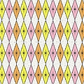 Retro Diamond Star Fabric 2 Digital Art by Donna Mibus Retro Diamond Star Fabric 2 Digital Art by Donna Mibus