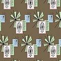 Retro Fabric Temporama 1 Digital Art by Donna Mibus Retro Fabric Temporama 1 Digital Art by Donna Mibus