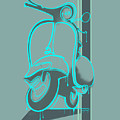 Retro Graffiti Vespa Scooter Painting by Sassan Filsoof Retro Graffiti Vespa Scooter Painting by Sassan Filsoof