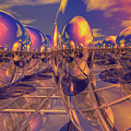 Retro Pop Art 3D Spheres Digital Art by Phil Perkins Retro Pop Art 3D Spheres Digital Art by Phil Perkins