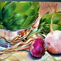 Revere Bowl with Artichokes by Eileen Petre