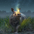 Rhinoceros Unicornis Digital Art by Jerry LoFaro Rhinoceros Unicornis Digital Art by Jerry LoFaro